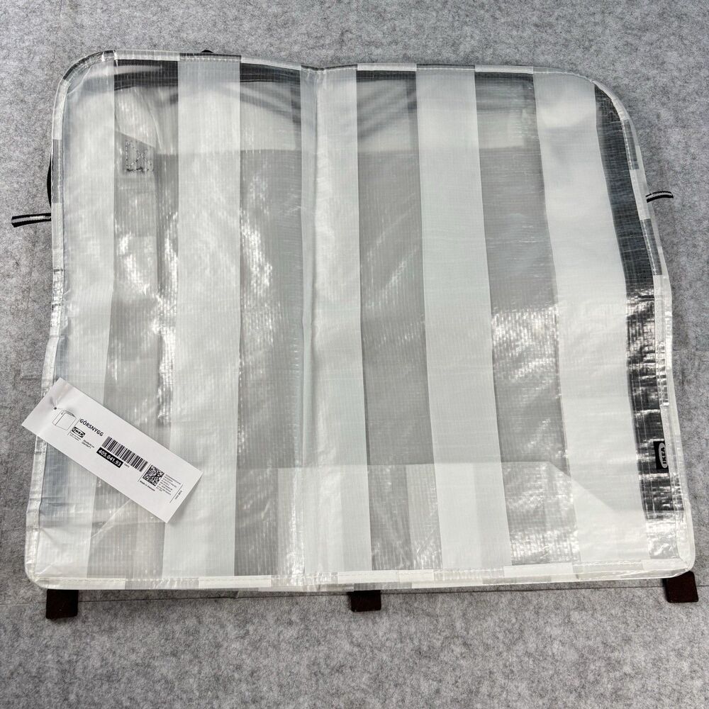 IKEA GÖRSNYGG Storage Moving Bags 22" White Gray Stripe w/ Straps Lot of 3 NWT - Picture 5 of 7